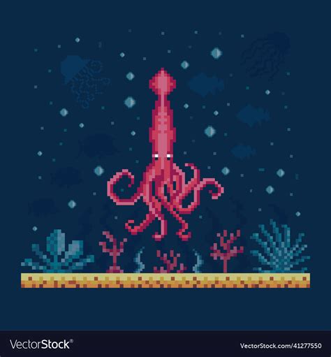 pixel squid